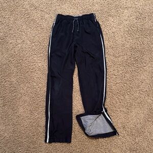 OshKosh B'gosh Black wind pants with White Stripes
